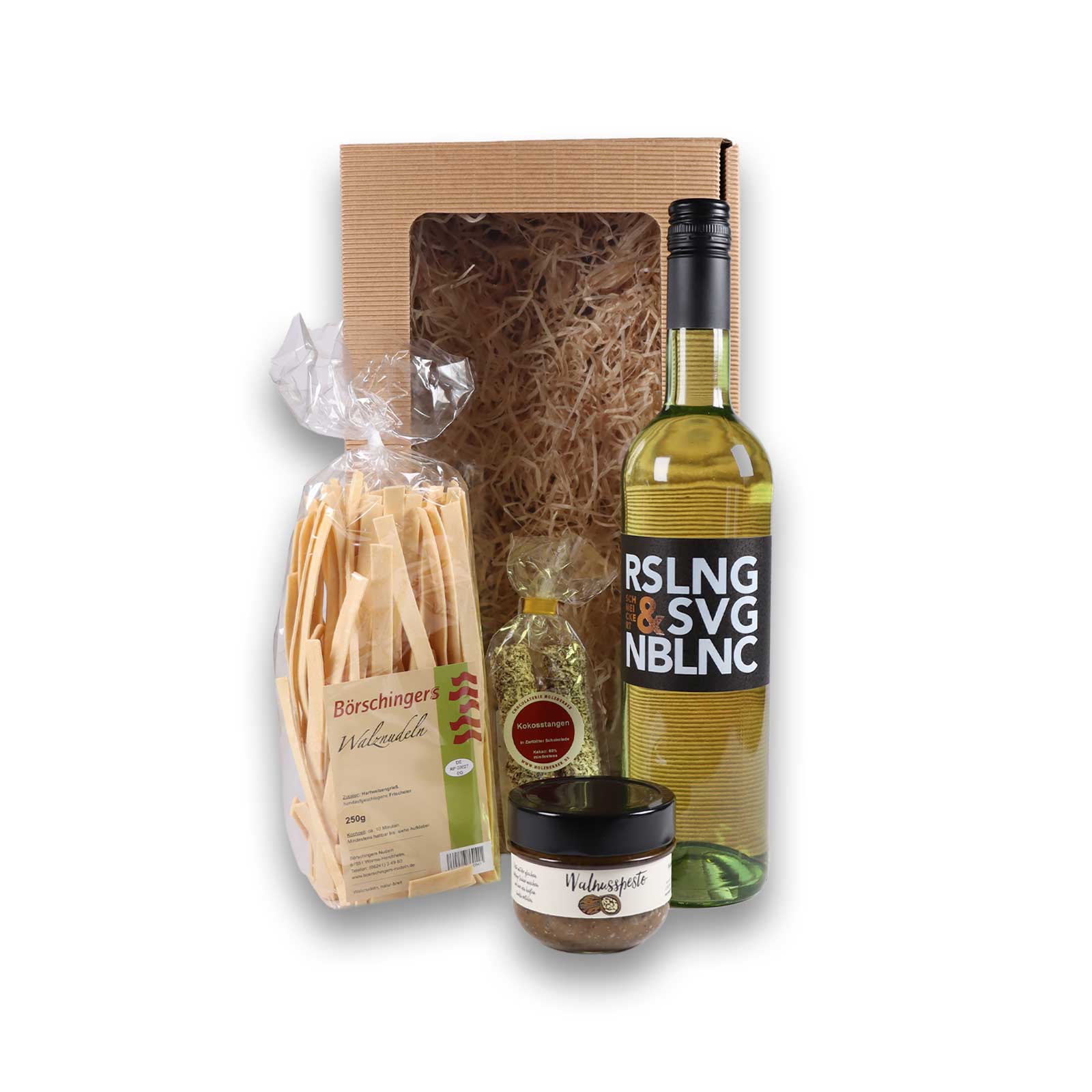 Die Rheinhessenbox mit Sicht auf die einzelnen Produkte