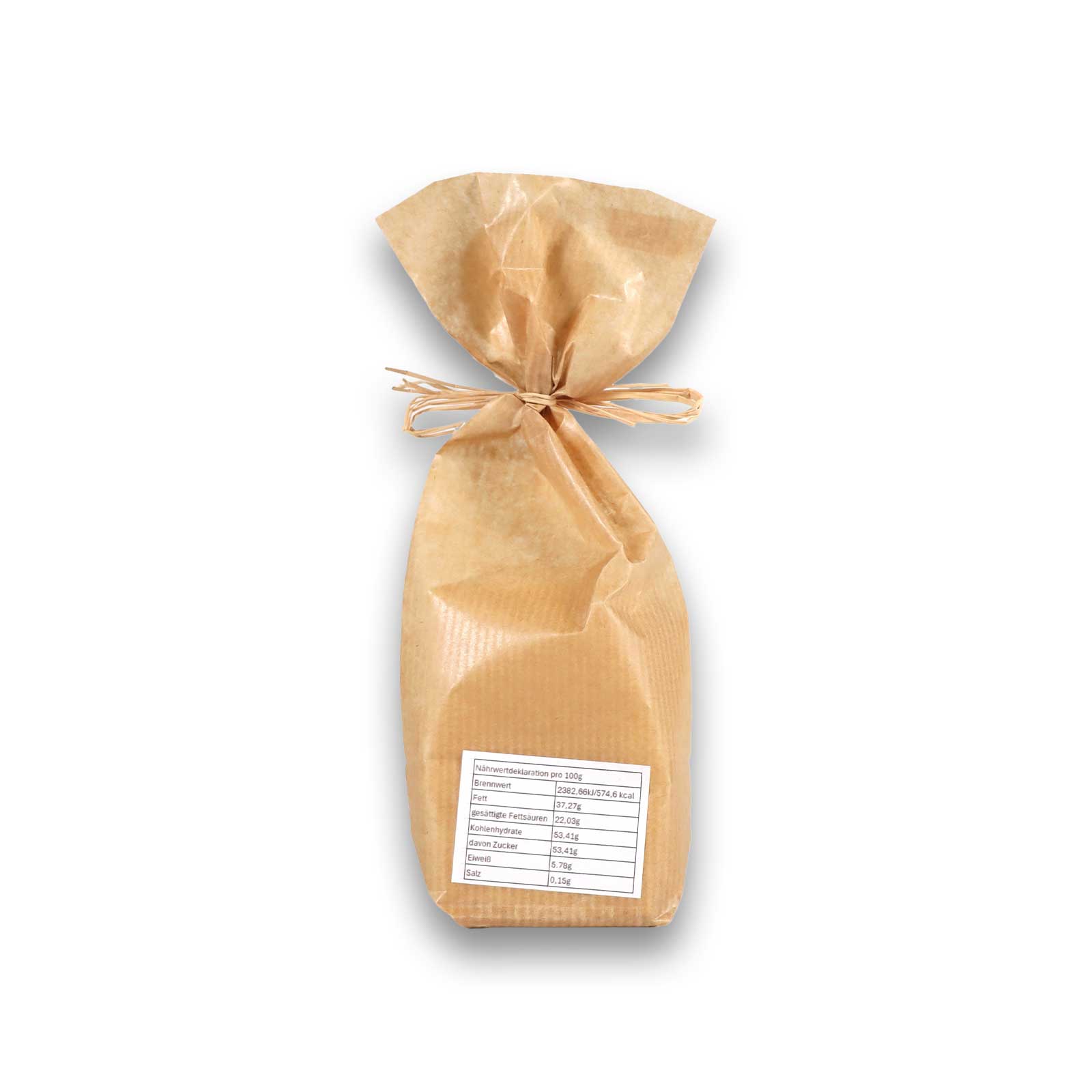 Nährwertangaben der Rosenschokolade