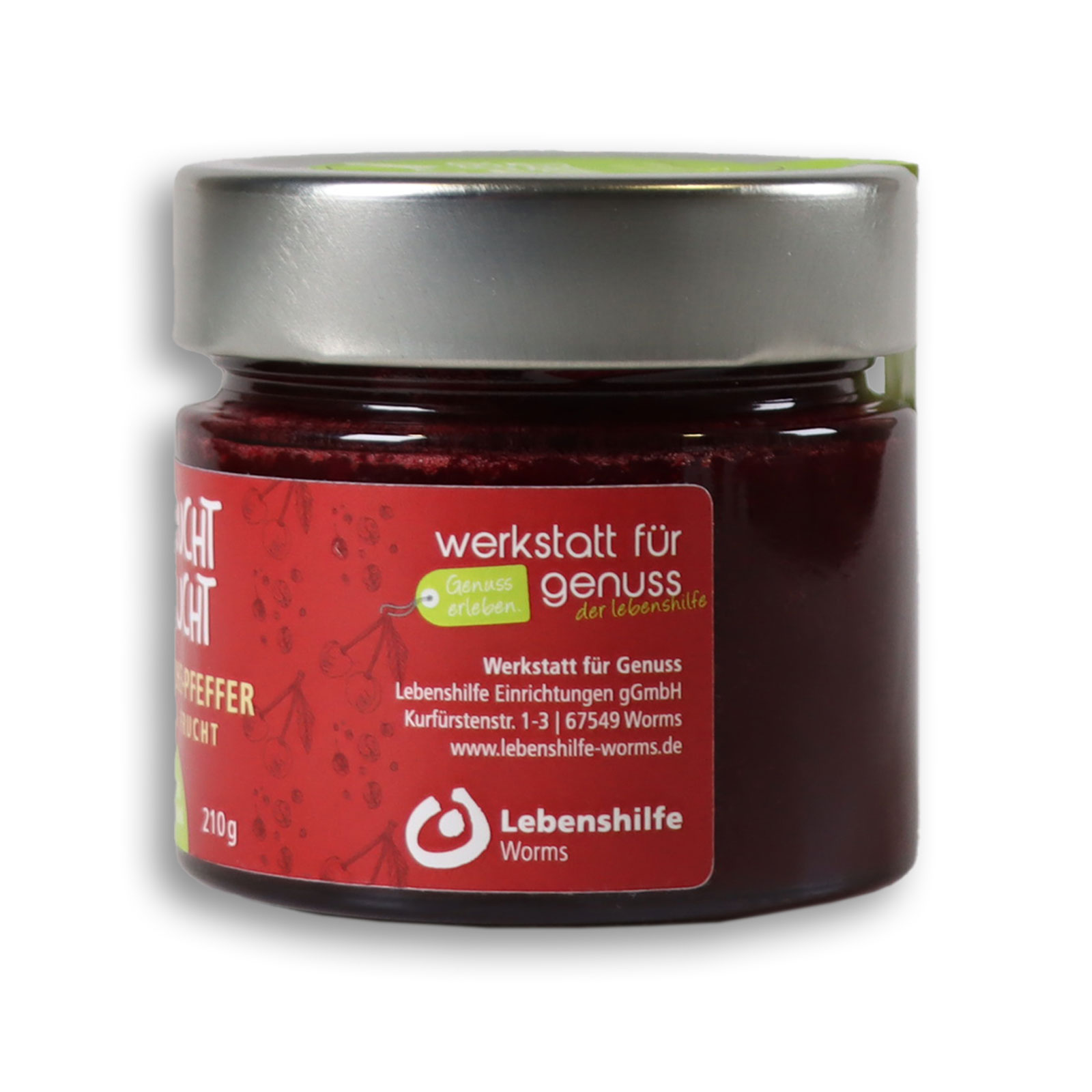 Ansicht auf den Hersteller des Kirsche-Pfeffer Fruchtaufstrich