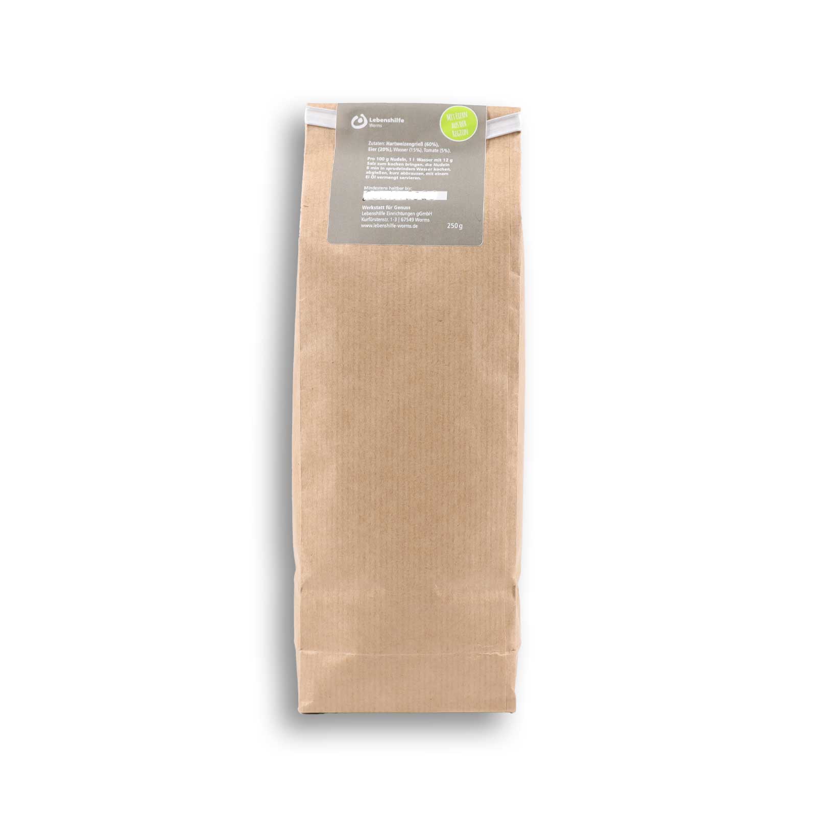 Spirelli Tomate aus dem Hofladen der Werkstatt für Genuss in einer edlen Papiertüte