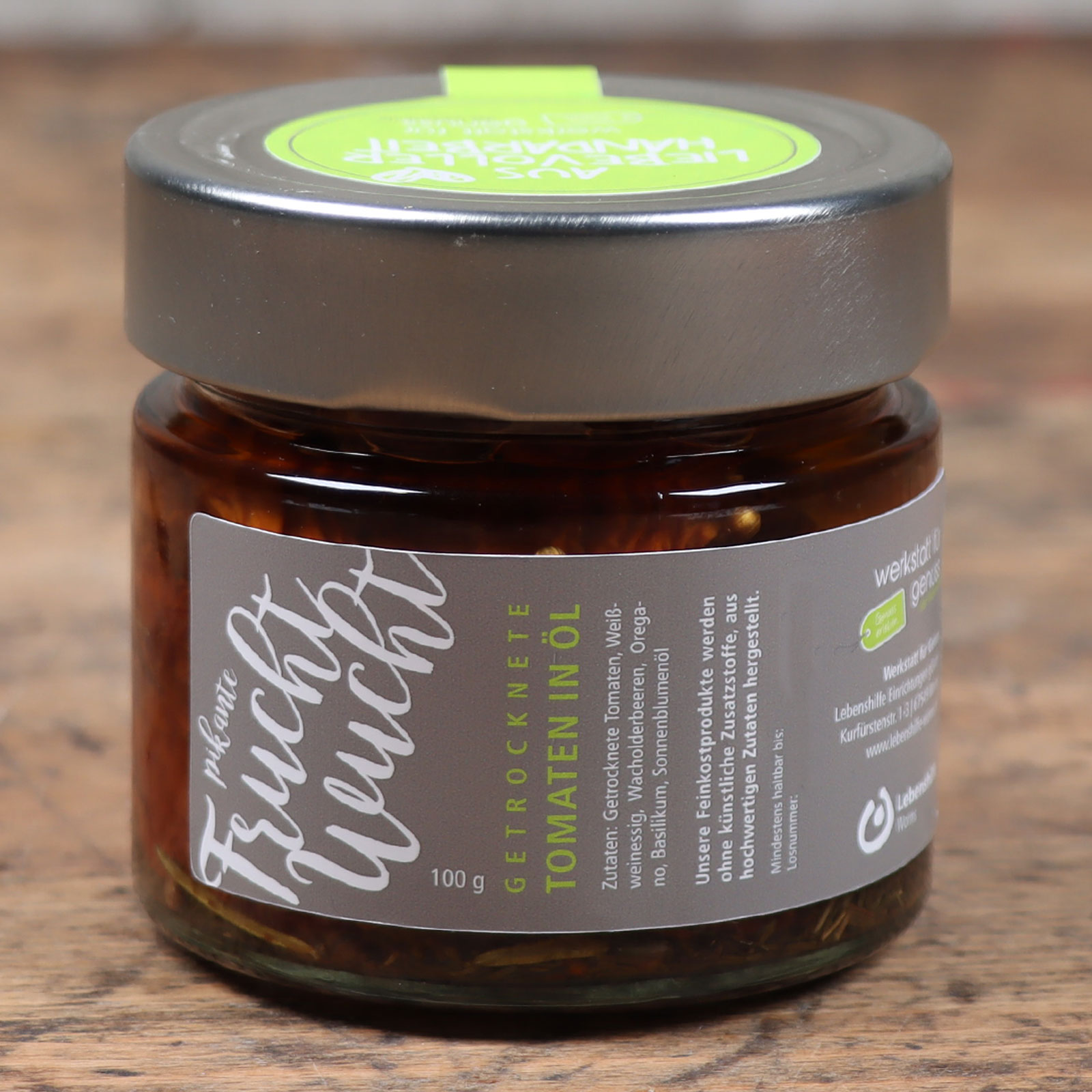 Die getrockeneten Tomaten in Öl aus der Werkstatt für Genuss Worms