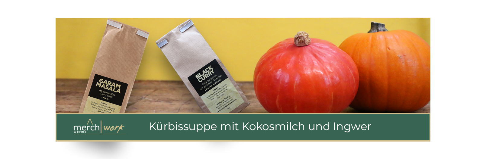 Kürbissuppe mit Kokosmilch und Ingwer