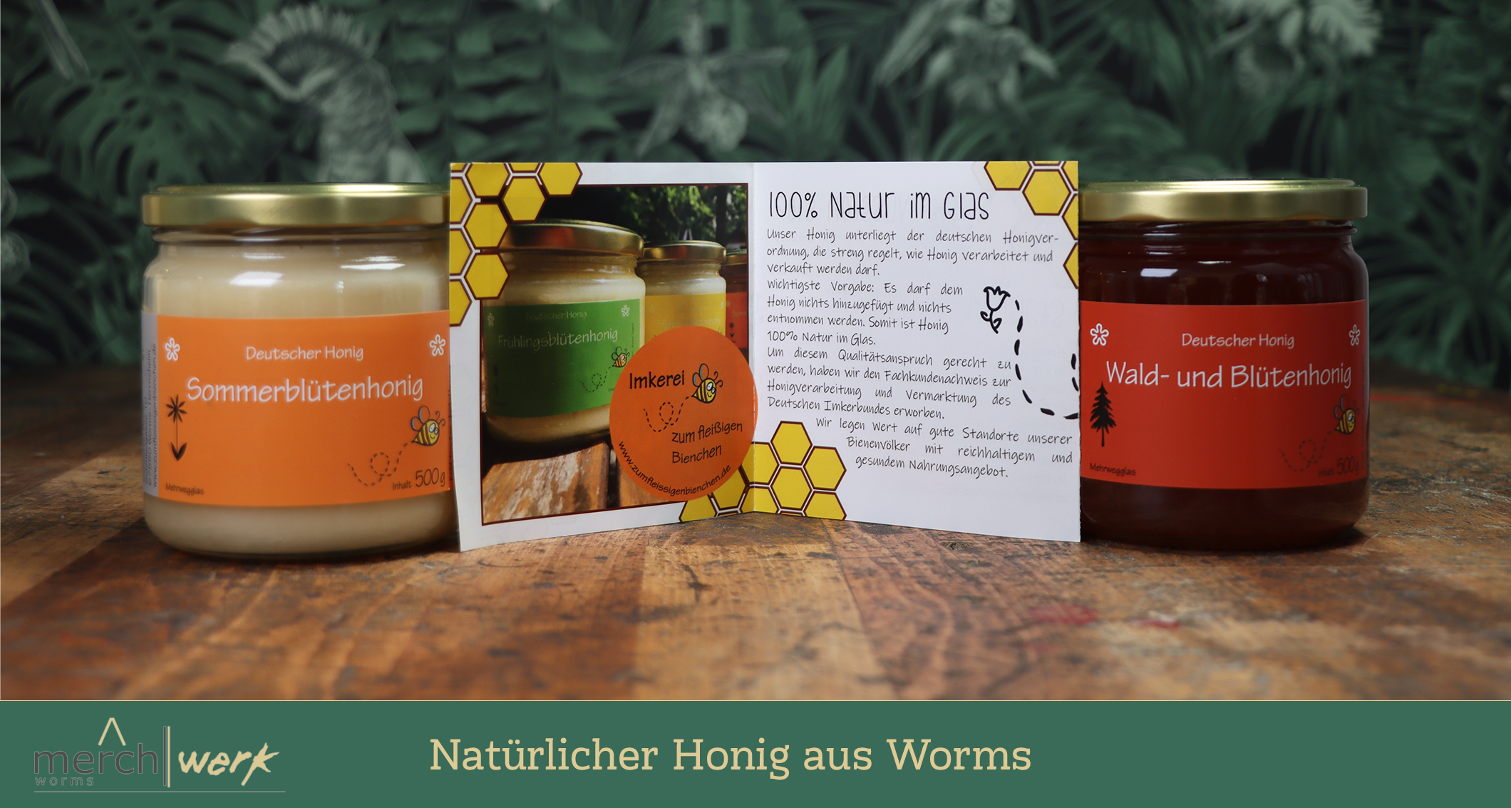 Natürlicher Honig aus der Region um Worms