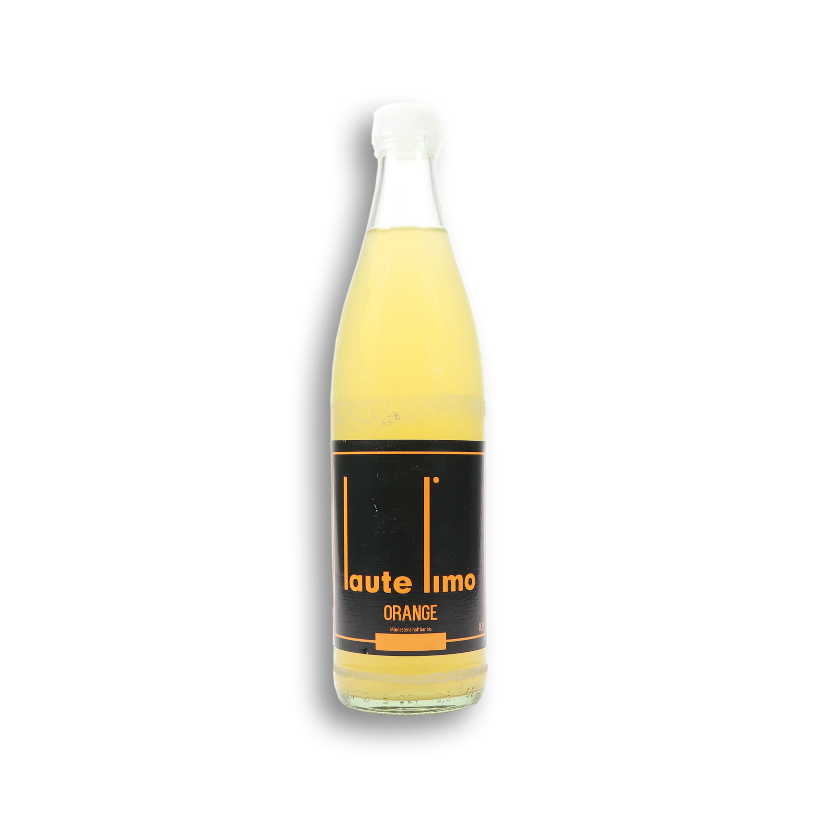 Laute Limo mit dem klassischen Orangengeschmack in einer Glasmehrwegflasche.