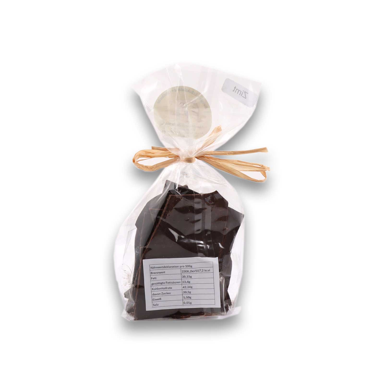 das Knusperpäckchen Zimt mit Sicht auf die Nährwerte