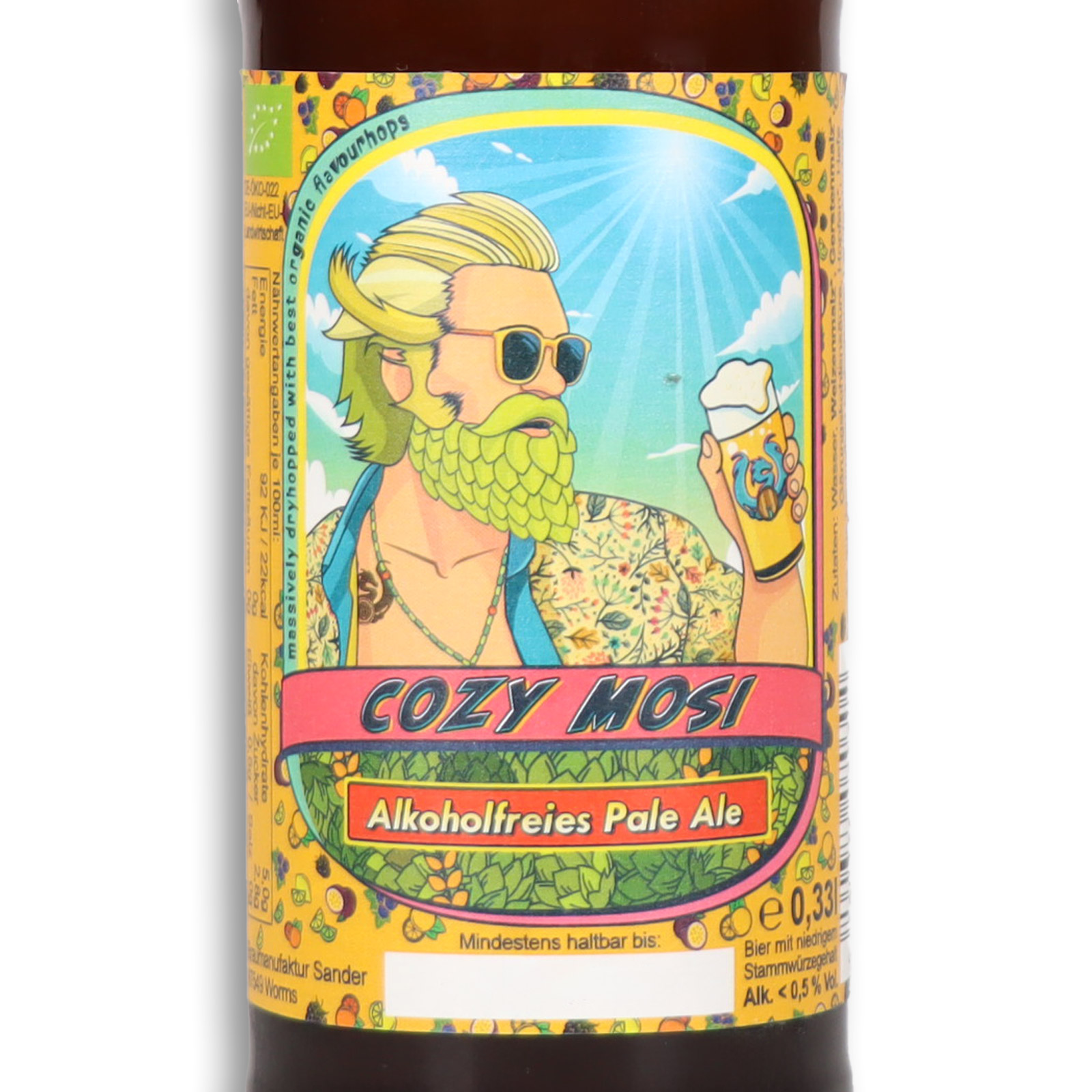 Cozy Mosi Alkoholfreies Pale Ale Nahaufnahme