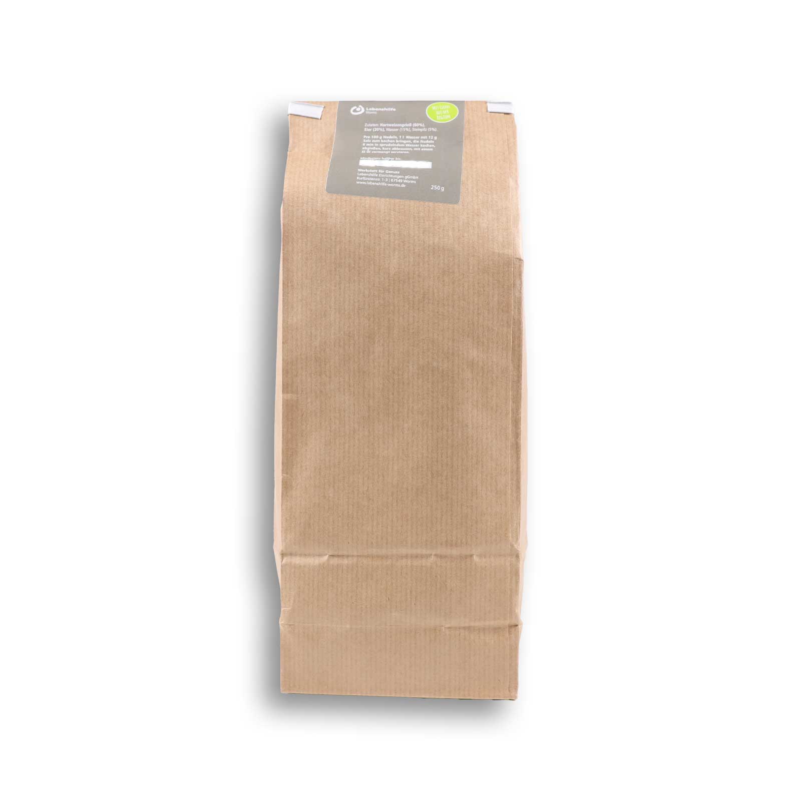 Die umweltschonende Verpackung der Engelslocken aus der Werkstatt für Genuss