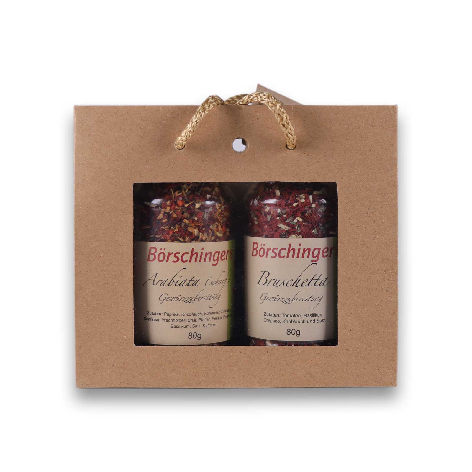 Italienisches-Würzset in der Geschenktragetasche