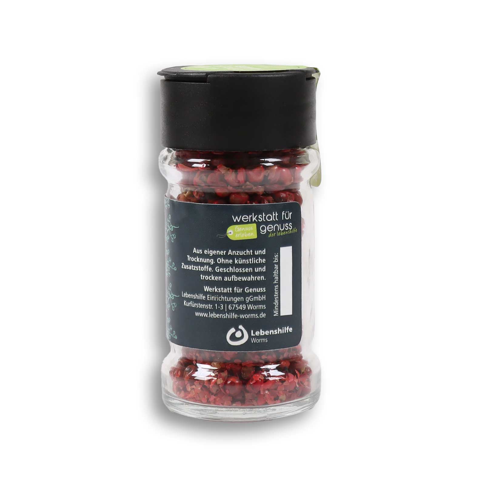 Pfeffer rosa ganz Hinteransicht