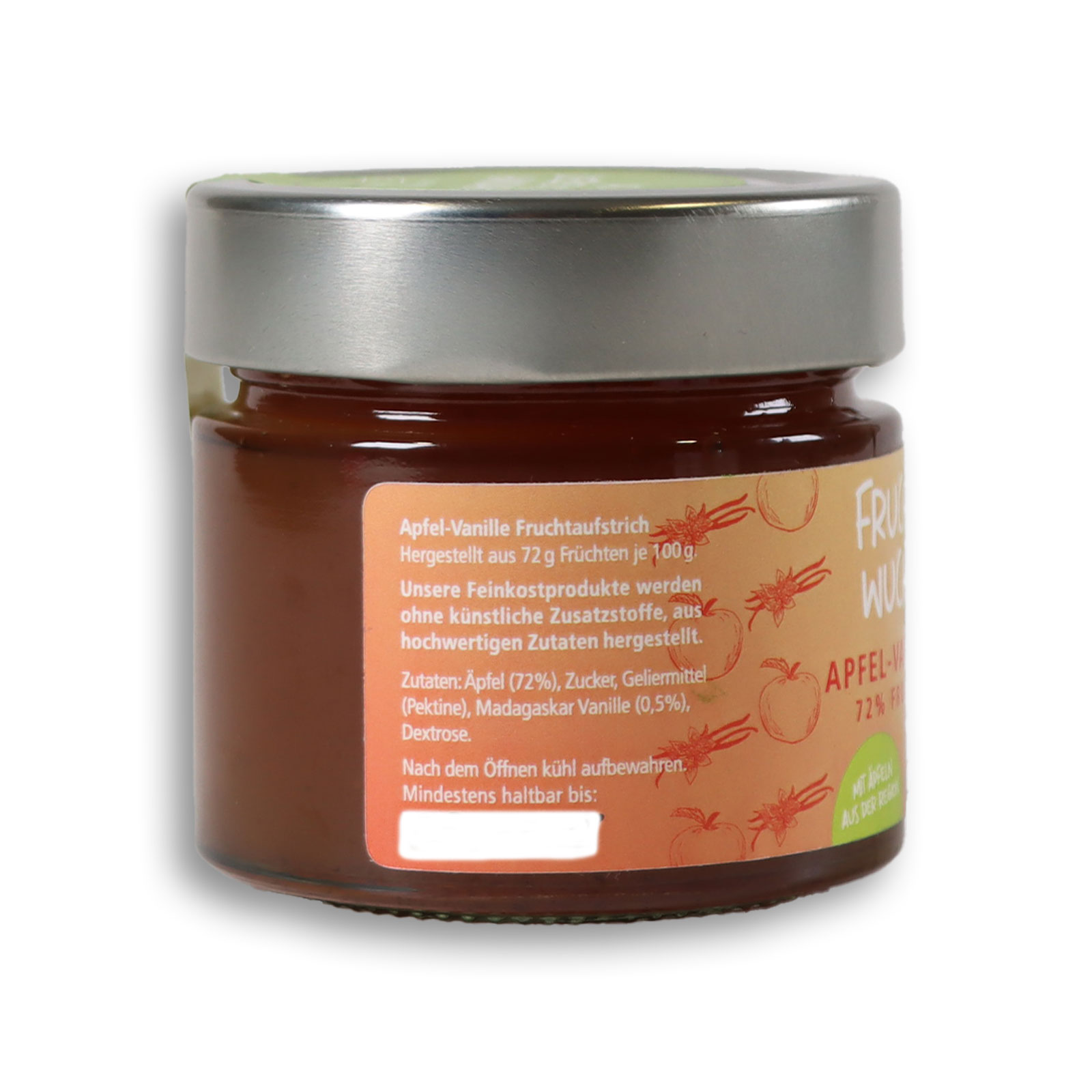 Ansicht auf den Inhalt des Apfel-Vanille Fruchtaufstich