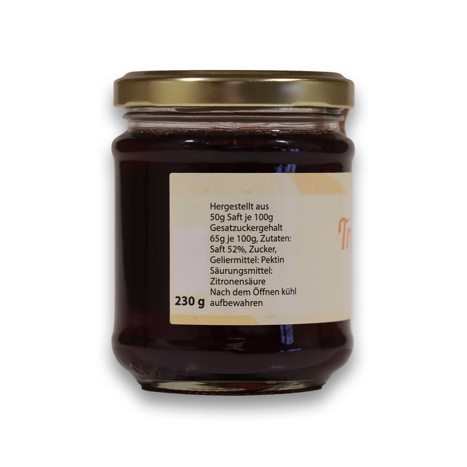 Roter Traubengelee Zutatenliste