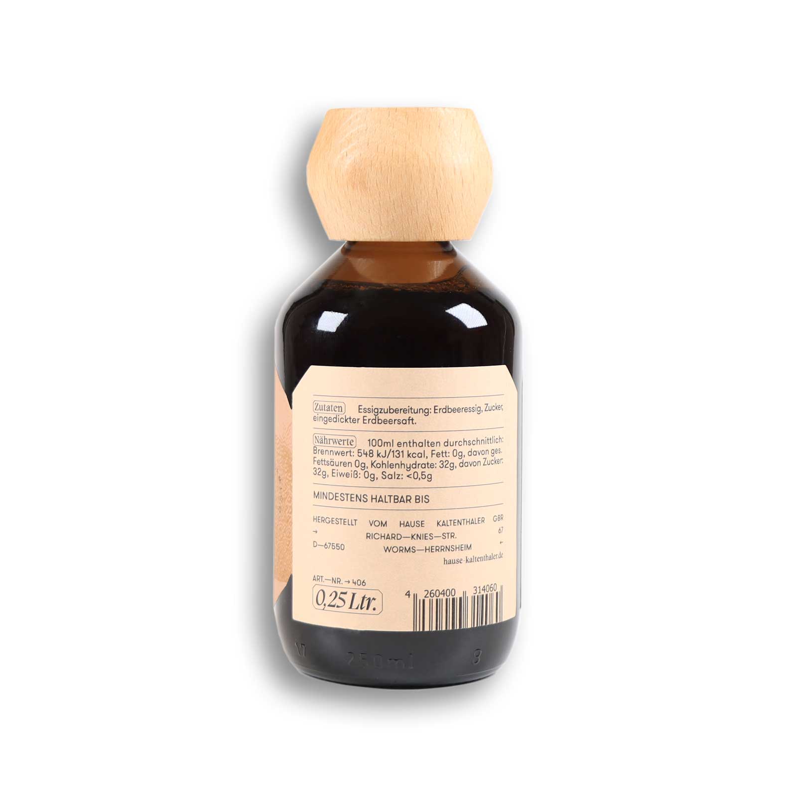 Erdbeerbalsamico von hinten