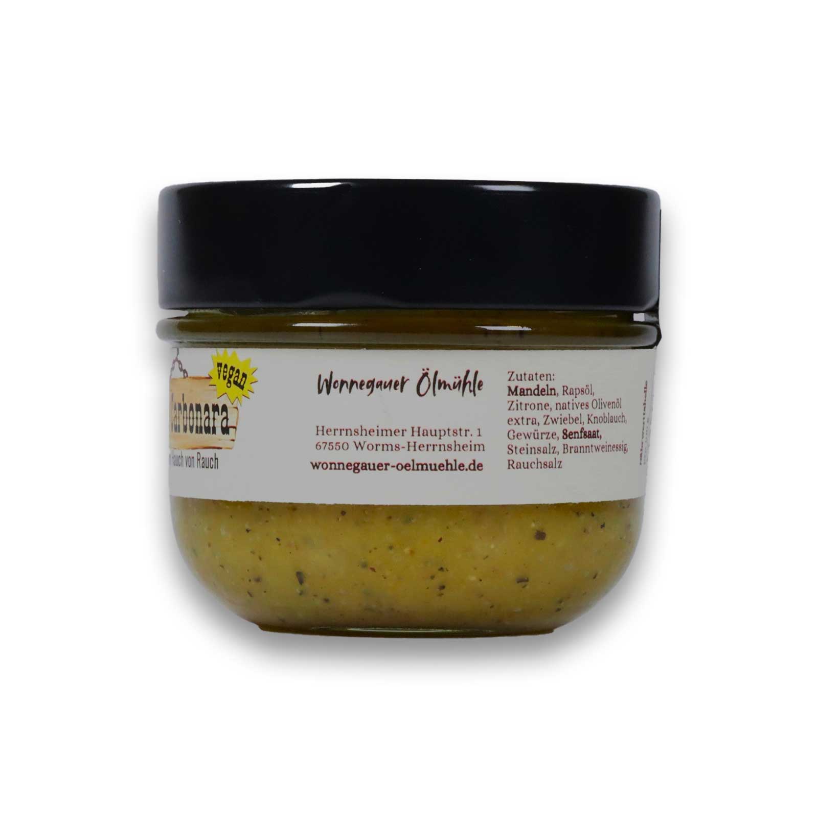 Pesto Carbonara Vegan Etikett