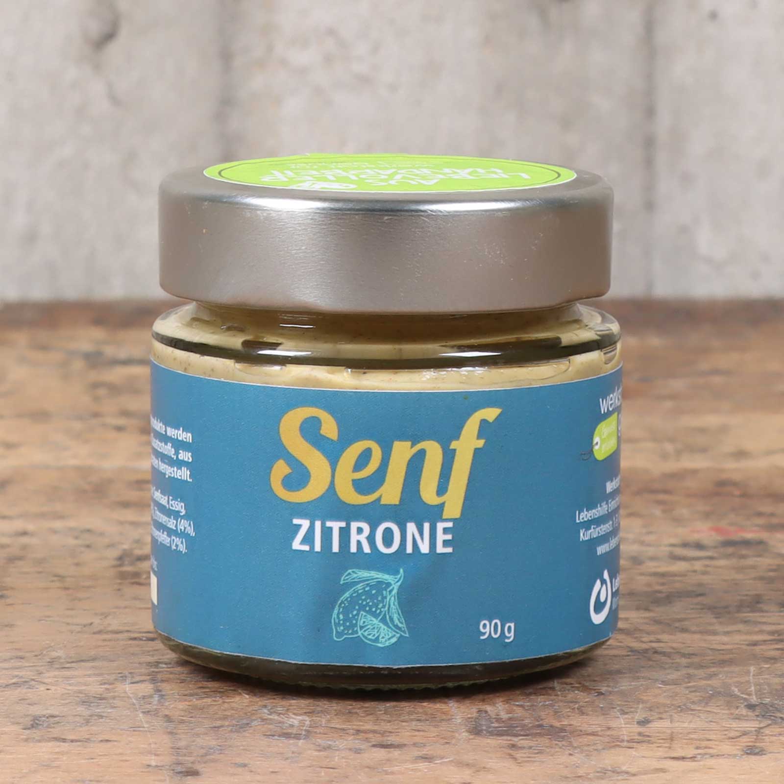 Zitronensenf vor unserem Ambientehintergrund