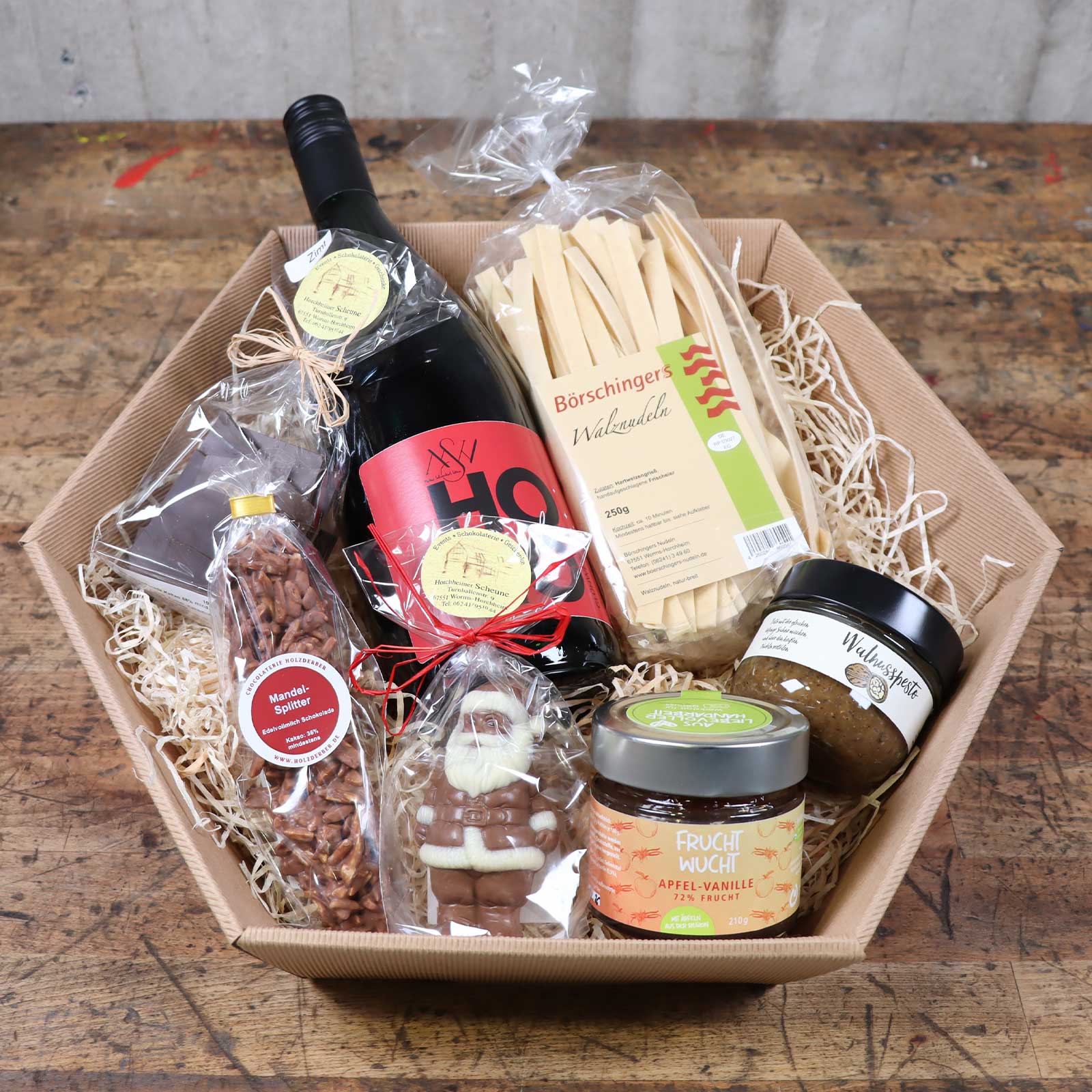 Weihnachts Korb M mit allen beschriebenen Produkten Ambiente