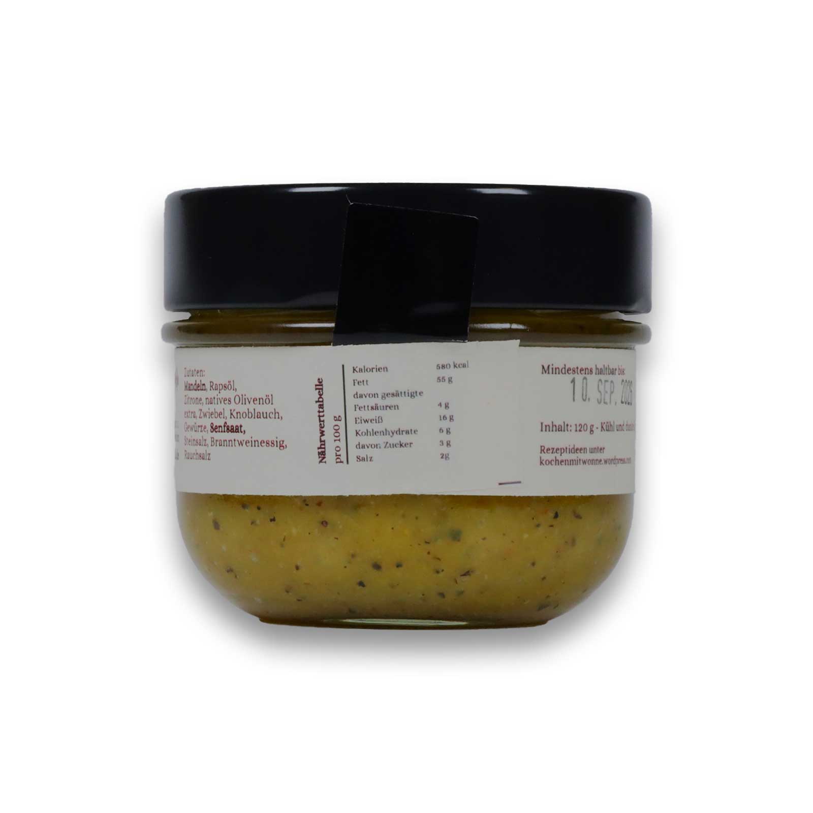 Pesto Carbonara Vegan Etikett