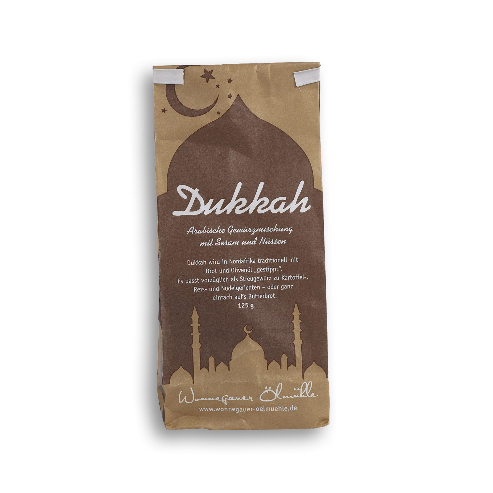 Dukkah Frontalabbildung