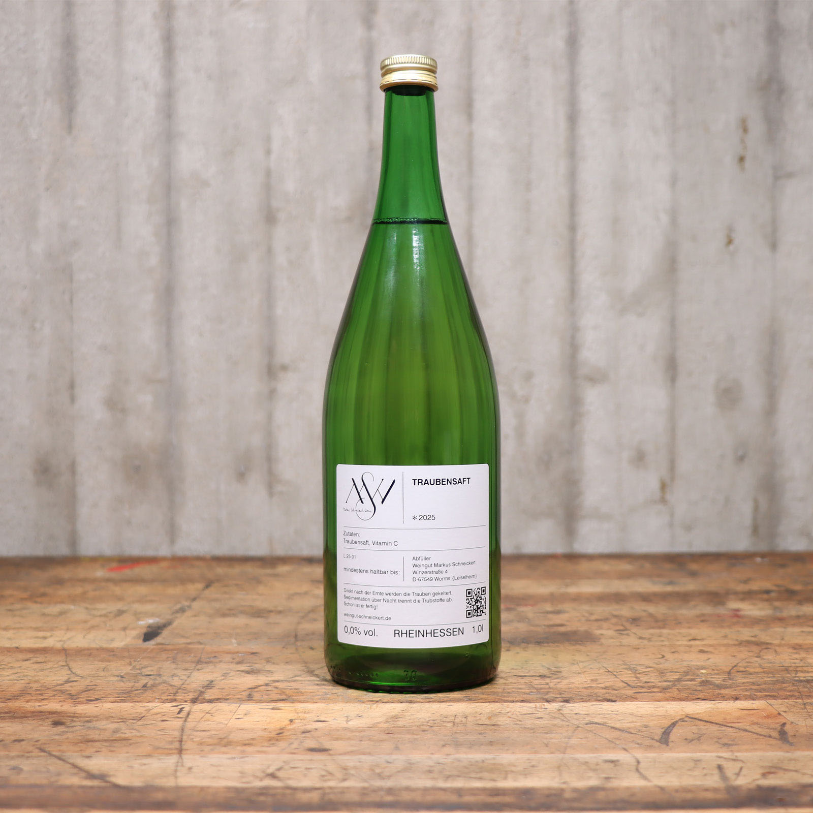 Leiselsheimer Traubensaft vor unserem Ambientehintergrund