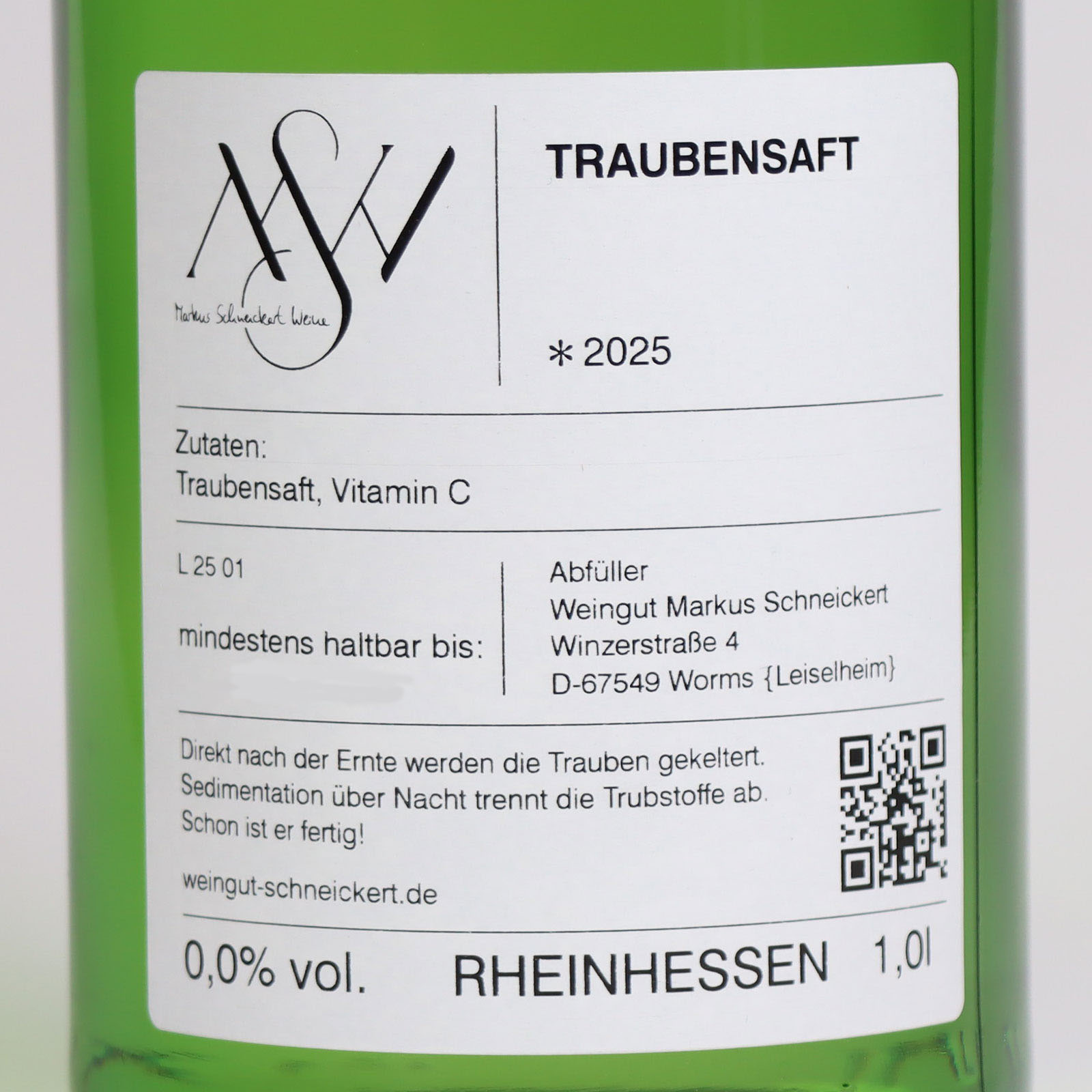 Leiselsheimer Traubensaft Nahaufnahme