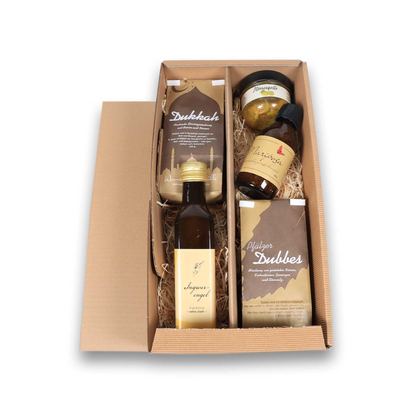 Produkte in der offenen Box