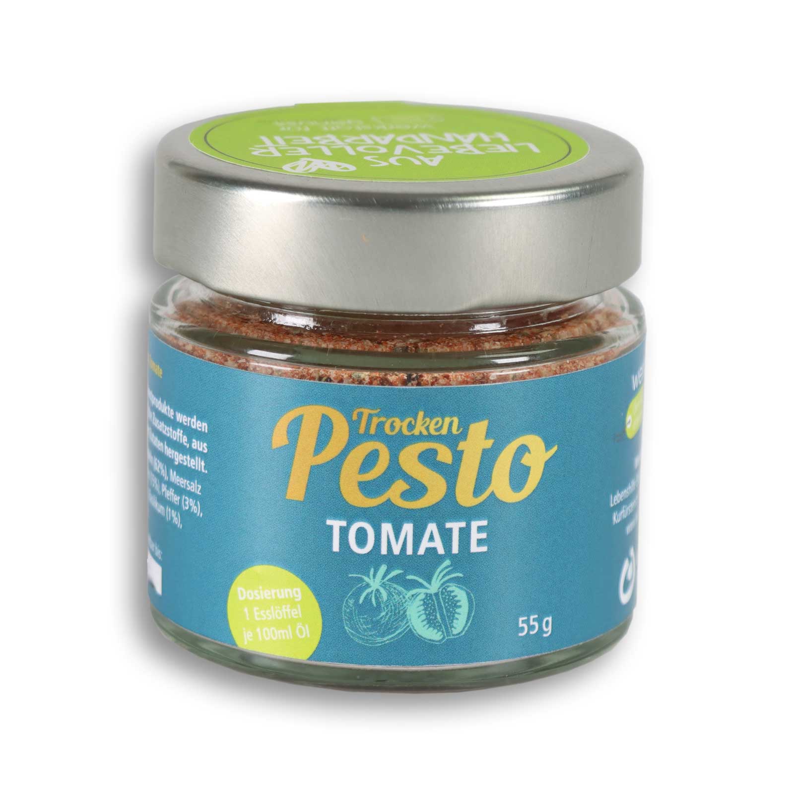 Trocken Pesto Tomate von der Werkstatt für Genuss geeignet für Pasta.