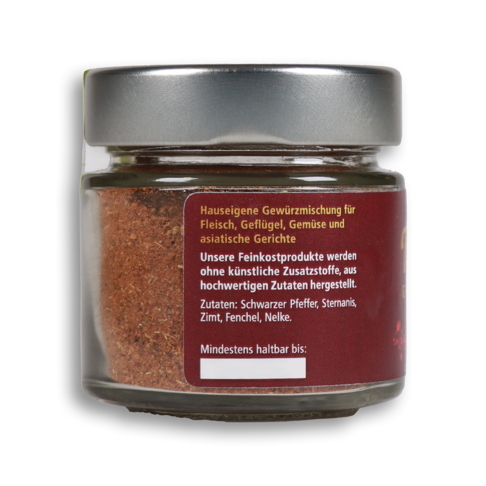 seitliche Ansicht Fünfgewürz nach rechts gedreht