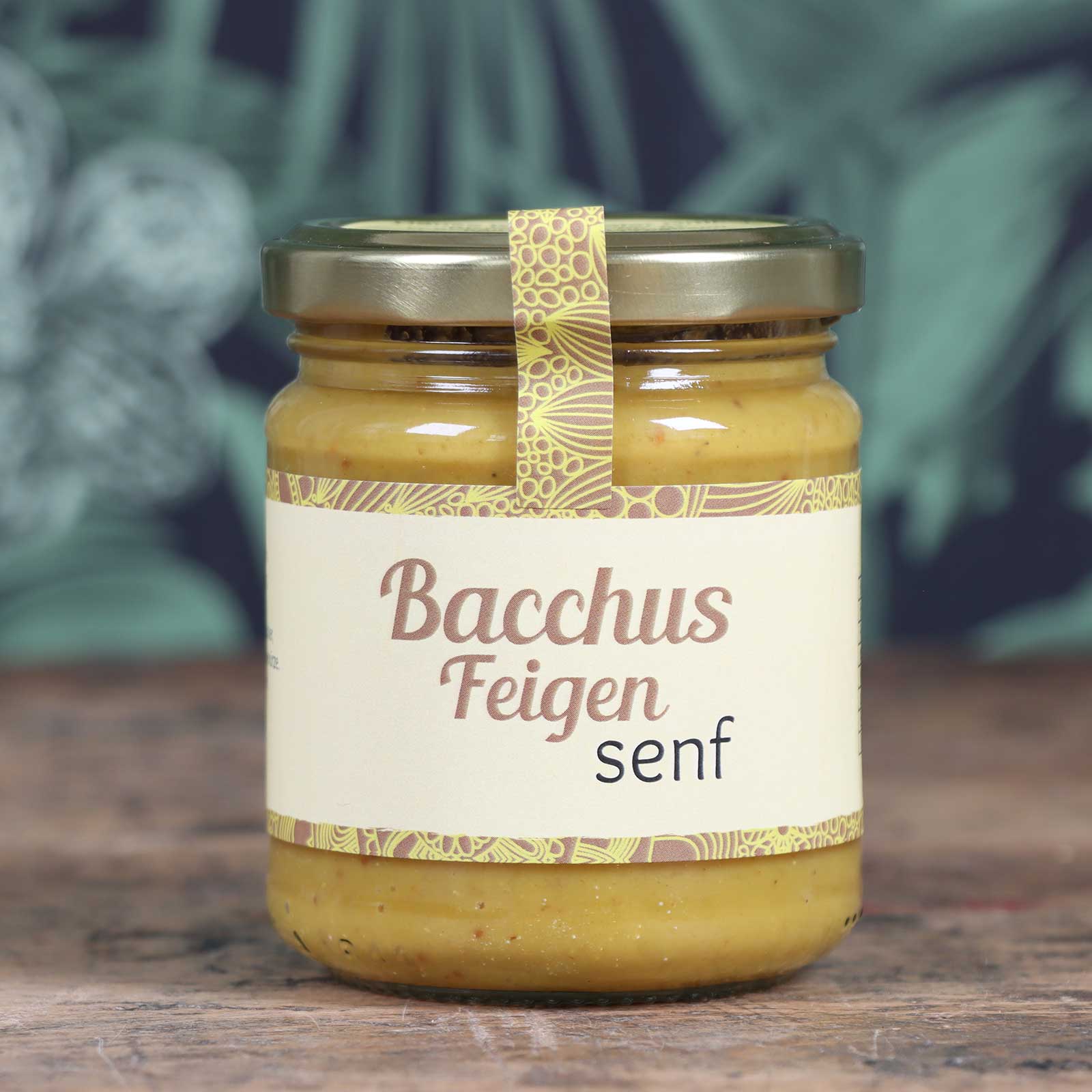 Bacchus Feigensenf mit Ambientehintergrund